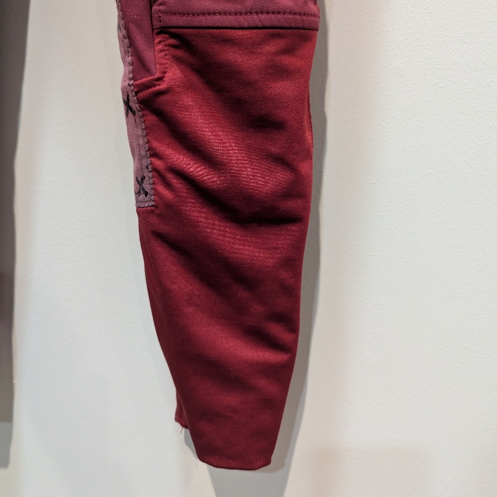 Equestrian Performance Riding Tights - Burgundy - image 10